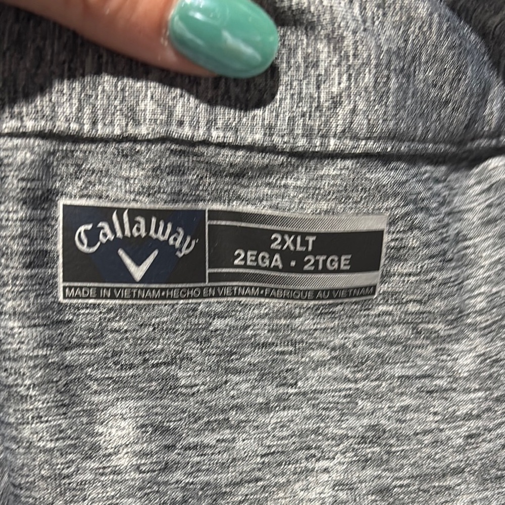 Callaway Red and Gray Polo Shirt size 2XLT - Picture 10 of 11